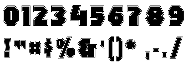 MightyContour-Black Font OTHER CHARS