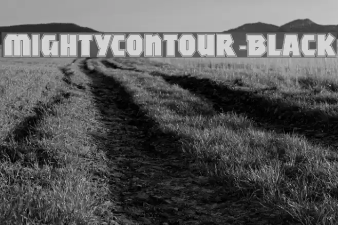 MightyContour-Black フォント examples