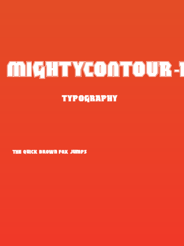 MightyContour-Black Poster