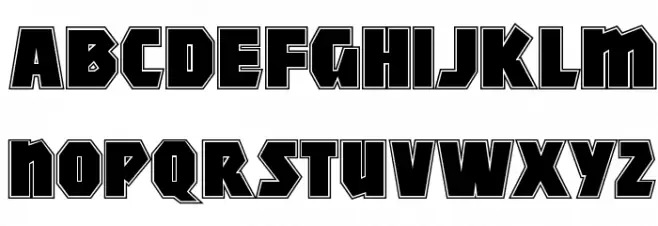 MightyContour-Black フォント 小文字
