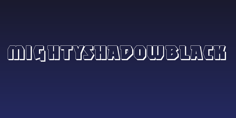 MightyShadowBlack Social Header