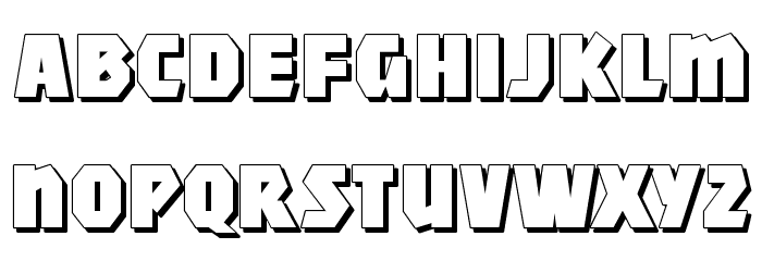 MightyShadowBlack Font LOWERCASE