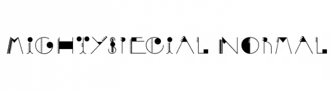 MightySpecial Normal  les polices de caractères gratuit tlcharger