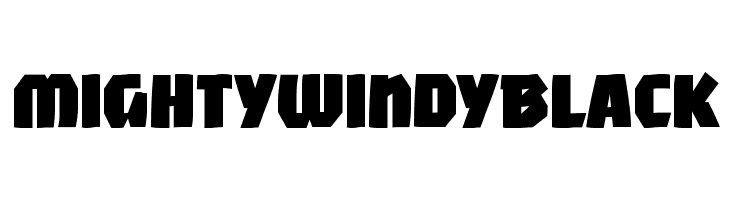 MightyWindyBlack  免费字体下载
