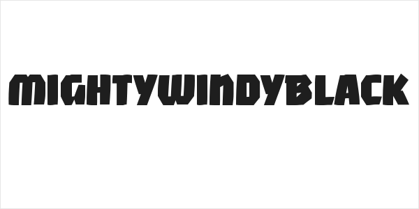 MightyWindyBlack Logo