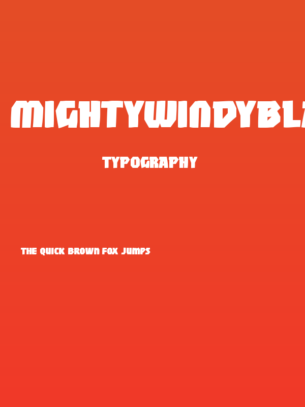 MightyWindyBlack Poster
