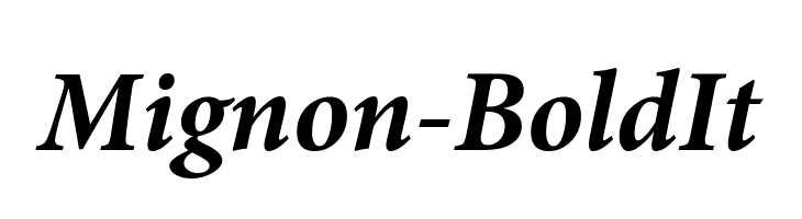 Mignon-BoldIt Font