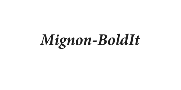 Mignon-BoldIt Logo