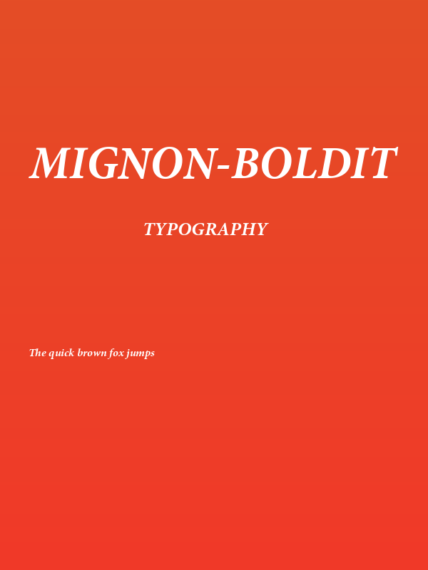 Mignon-BoldIt Poster