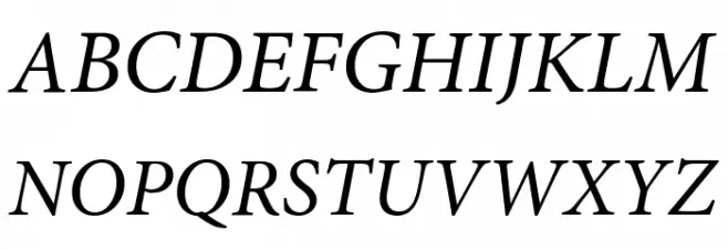 Mignon-It Schriftart Groß