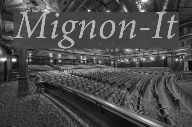 Mignon-It Font examples