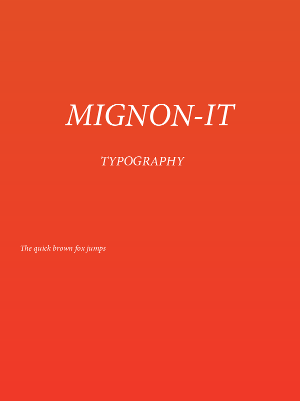 Mignon-It Poster