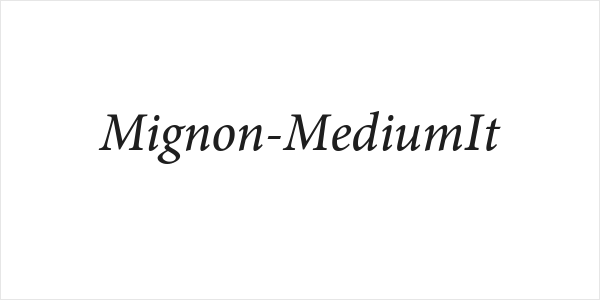 Mignon-MediumIt Logo