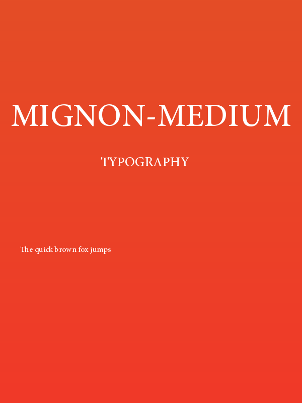 Mignon-Medium Poster