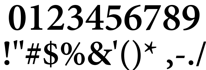 Mignon-Semibold Font OTHER CHARS