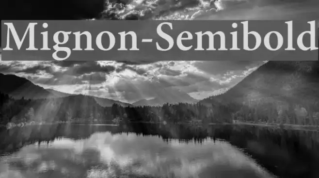 Mignon-Semibold Example 1