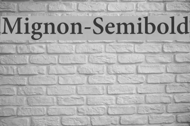 Mignon-Semibold Example 2