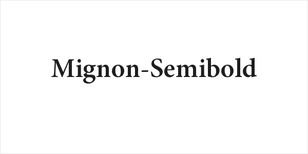 Mignon-Semibold Logo