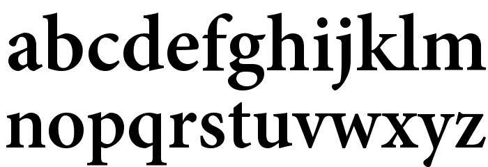 Mignon-Semibold Font LOWERCASE