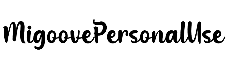 Migoove Personal Use  Fuentes Gratis Descargar