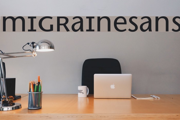 MigraineSans Font examples