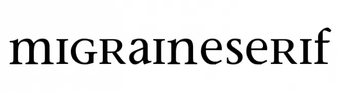 MigraineSerif  Frei Schriftart Herunterladen
