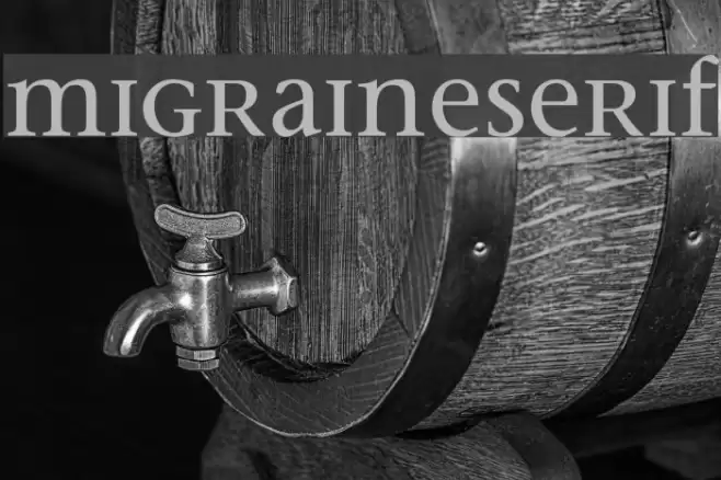 MigraineSerif Font examples