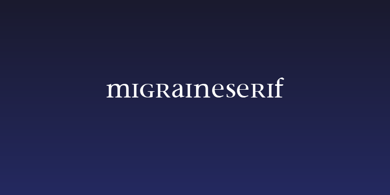 MigraineSerif Social Header