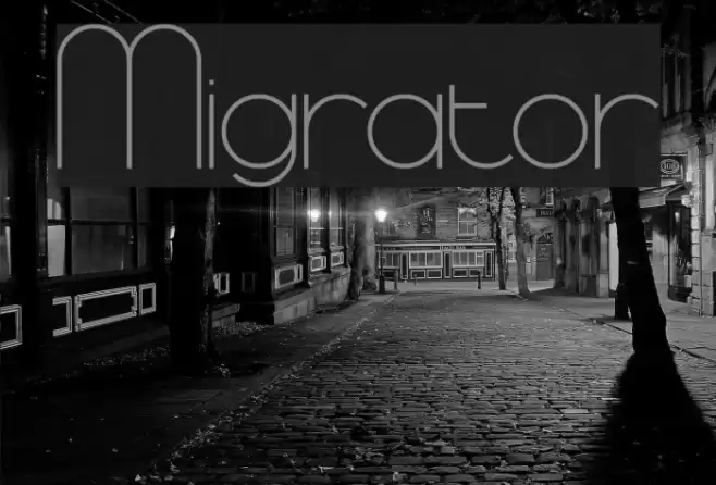 Migrator Font examples