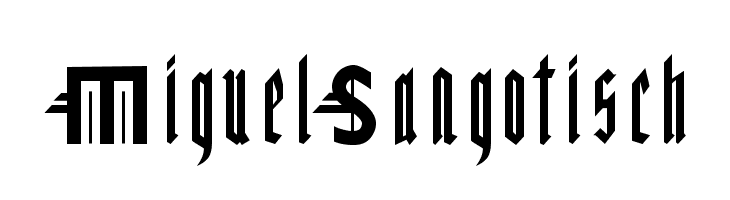 MiguelSangotisch  font caratteri gratis