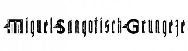 MiguelSangotischGrungeze  Fuentes Gratis Descargar