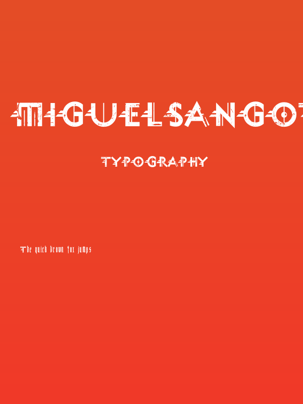 MiguelSangotischGrungeze Poster