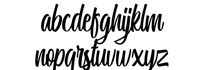 MiguelaScript Font LOWERCASE