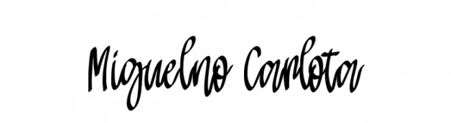 Miguelno Carlota  font caratteri gratis