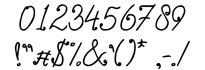 MiiyThin Font OTHER CHARS