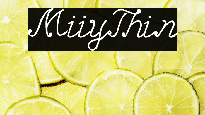 MiiyThin Example 3