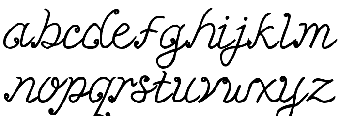 MiiyThin Font LOWERCASE