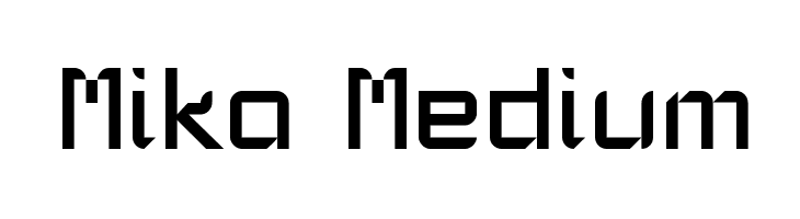 Mika Medium  नि: शुल्क फ़ॉन्ट्स डाउनलोड
