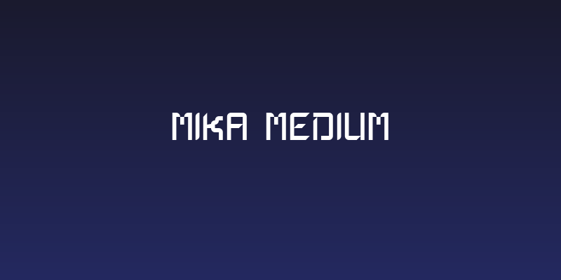 Mika Medium Social Header