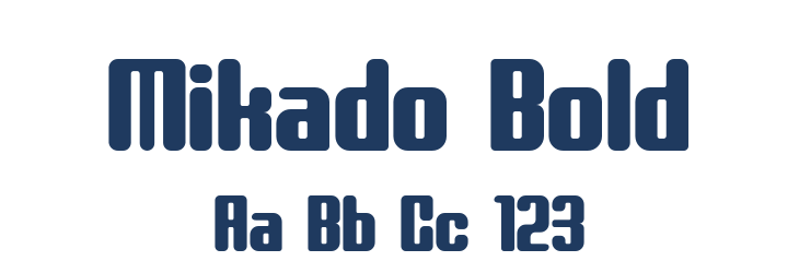 Mikado Bold Font Preview