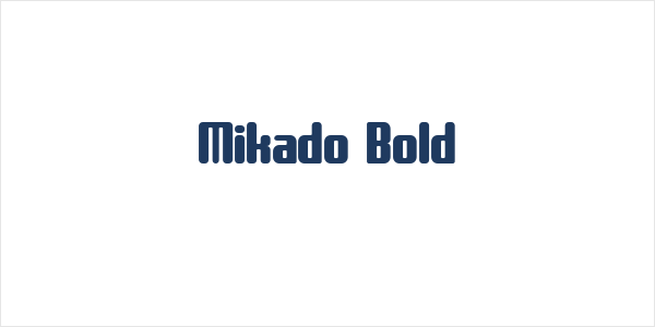 Mikado Bold Logo