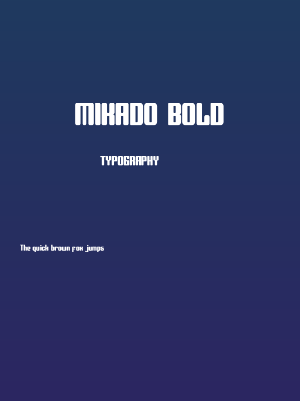 Mikado Bold Poster
