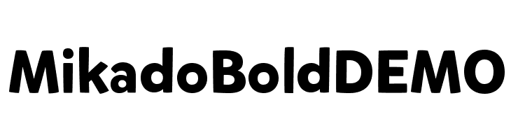 MikadoBoldDEMO  免费字体下载