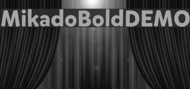 MikadoBoldDEMO Example 1