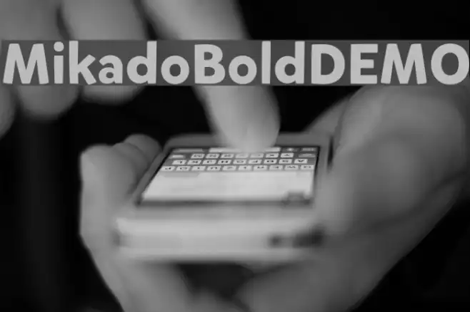 MikadoBoldDEMO Example 3