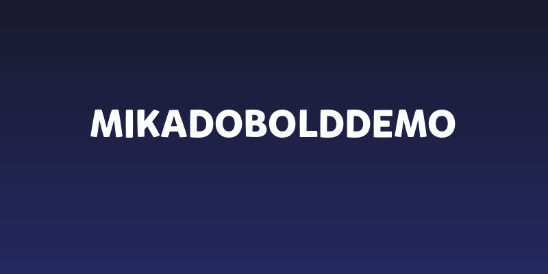 MikadoBoldDEMO Social Header