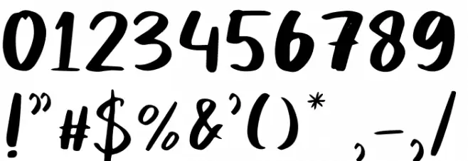 Mikadoby Font OTHER CHARS