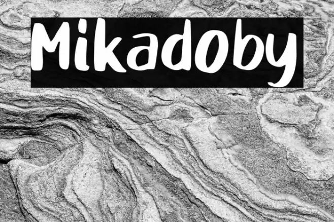 Mikadoby Font examples