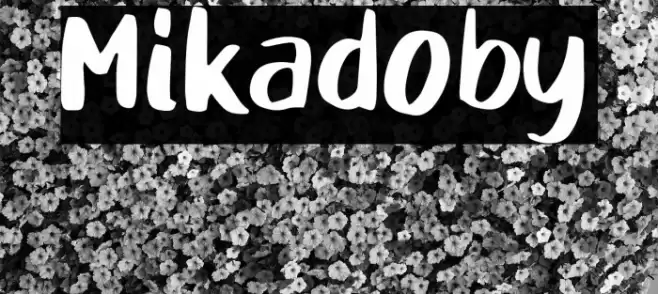 Mikadoby Font examples