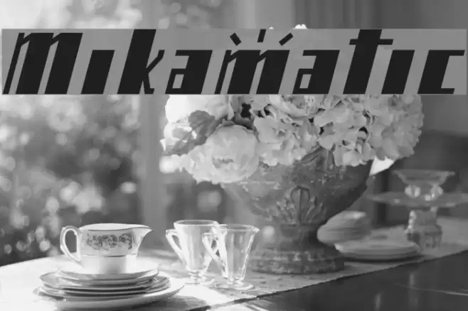Mikamatic Font examples